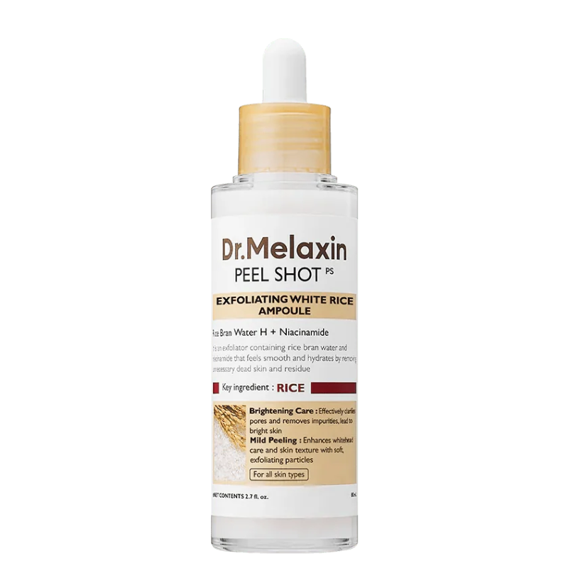 DR.MELAXIN Peel Shot Glow White Rice Peeling Ampoule