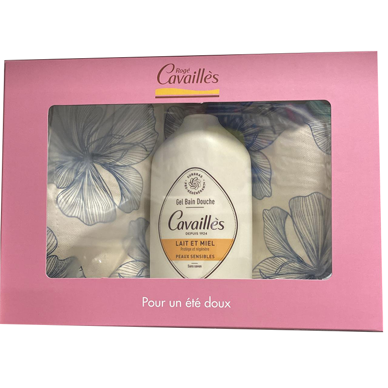 Roge Cavailles Gel Bain Douche Lait et Miel Bundle Pour un ete doux