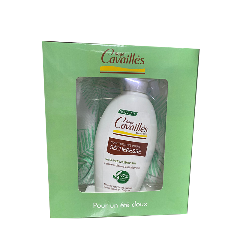 Roge Cavailles Soin Toilette Intime Sechresse Bundle + Trousse (Bundle Pour un ete doux)