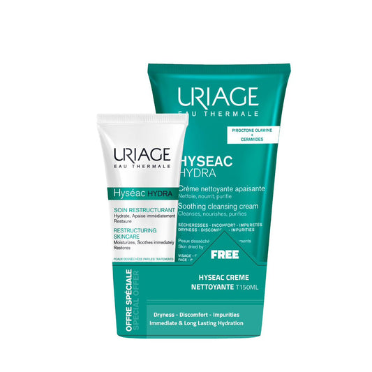 Buy 1 Uriage Hyseac Hydra Restructuring Skincare get 1 Uriage Hyseac Hydra Soothing cleansing cream