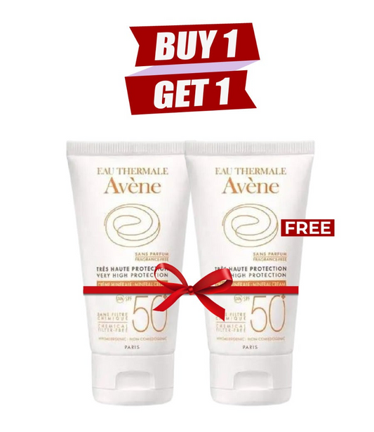 Buy 1 get 1 Avene Spf50 Very High Protection