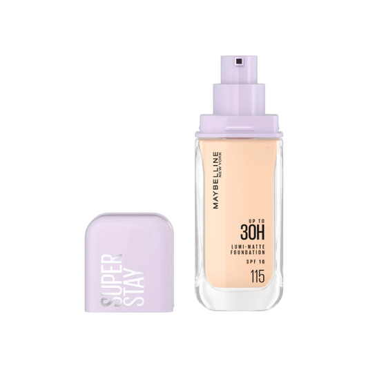 Maybelline New York Super Stay Lumi-Matte, Light As Air Foundation - 30H Longwear Shade 115