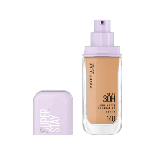 Maybelline New York Super Stay Lumi-Matte, Light As Air Foundation - 30H Longwear Shade 140