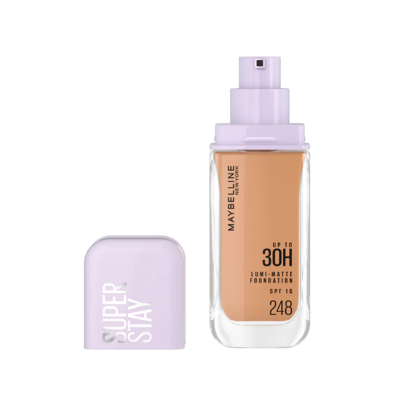 Maybelline New York Super Stay Lumi-Matte, Light As Air Foundation - 30H Longwear Shade 248