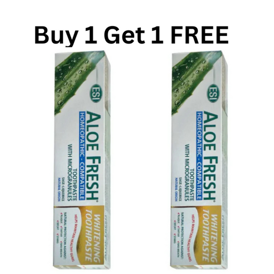 Buy 1 Get 1 Free ESI Aloe Fresh Whitening Toothpaste with Microgranules