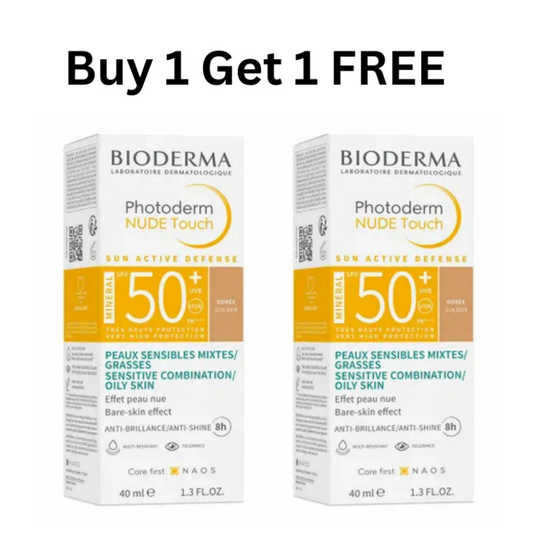 Buy 1 Get 1 Free Bioderma PHOTODERM NUDE TOUCH TEINTEE DOREE SPF50+