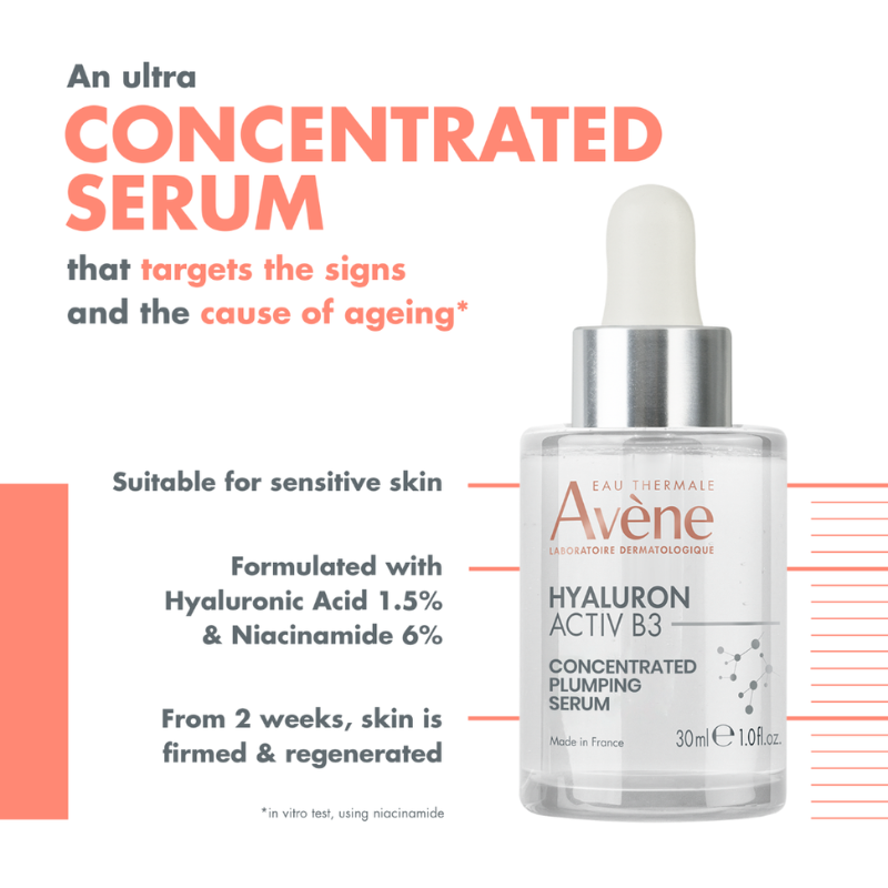 Avene Hyaluron Activ B3 Concentrated Plumping Serum