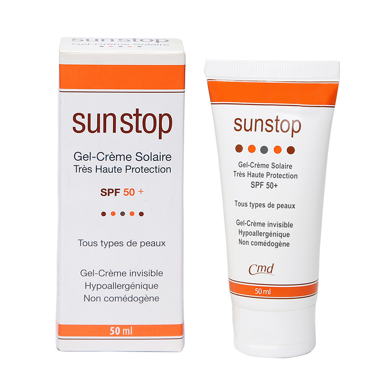 SUNSTOP - gel - Creme Solaire tres haute protection spf50+