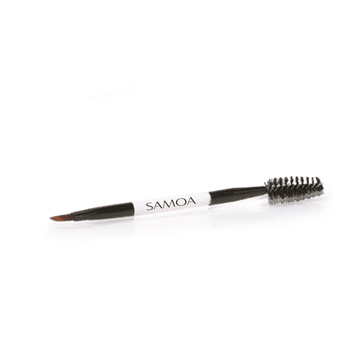 Double Ended Eyebrow Brush (White)