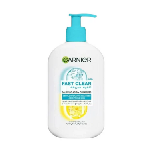 GARNIER Fast Clear Salicylic Acid Gentle Cleanser Face Wash for Acne Prone Skin
