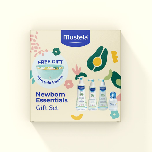 Mustela Newborn Essentials Gift Set with Free Terracotta Belt Bag 1