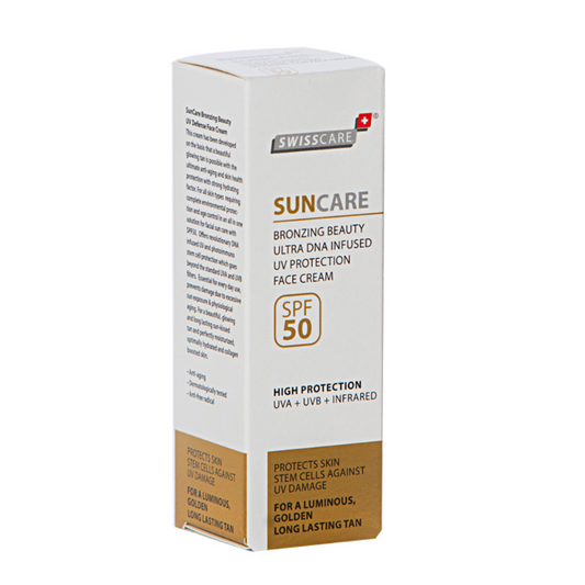 Suncare bronzing beauty face cream